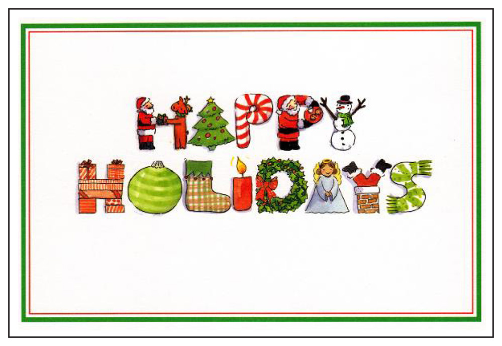 Christmas Greeting Card - Happy Holidays - goodbuddy
