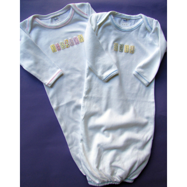 personalized baby gowns, personalized baby gifts, baby gowns personalized, new baby gifts, gifts for newborns