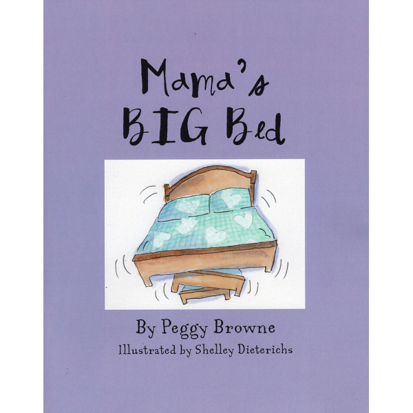 Mama's Big Bed, Animals on bed, illustration of animals on bed, animals on Mama's big bed, children's books, fun story for children