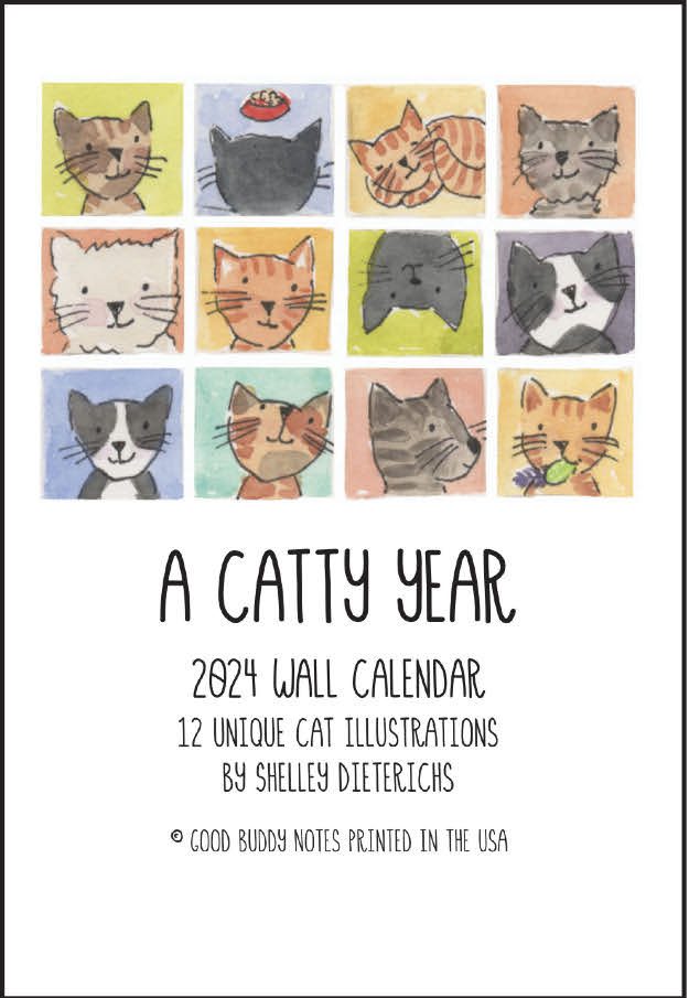 A 2024 A Catty Year Calendar.