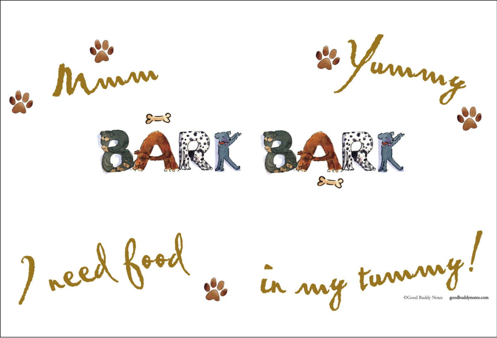 BARK BARK Dog Placemat