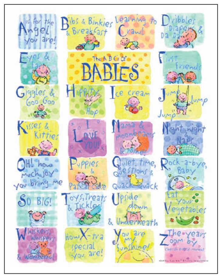 Nursery Art - The ABC's of Babies