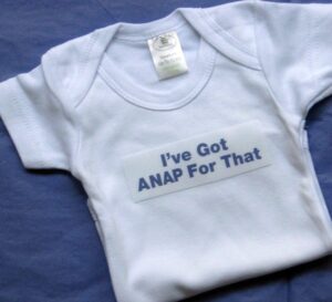 A baby onesie with the words " i 've got anap for that ".
