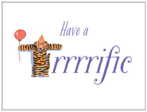 Zoo Animal Alphabet Birthday Cards