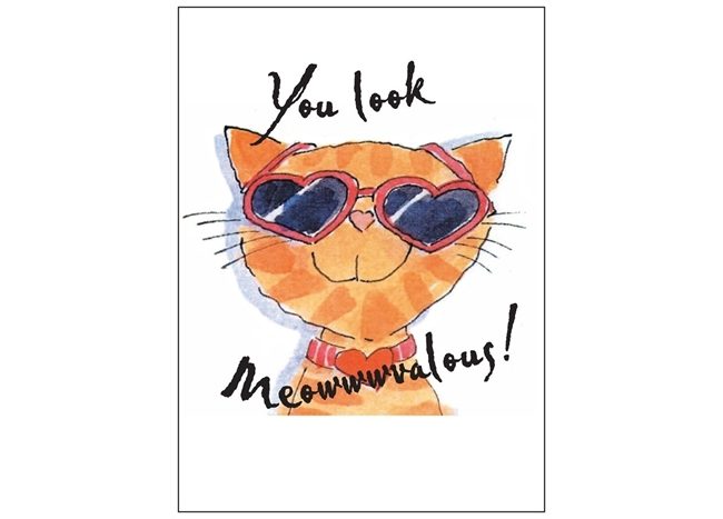 Birthday Card - You Look Meowvalous!