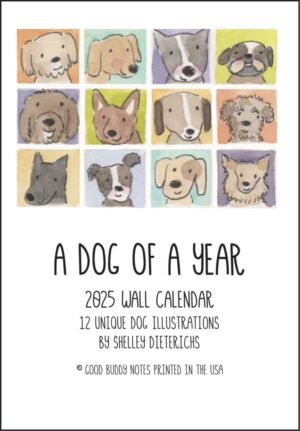 Cover of an illustrated dog calendar