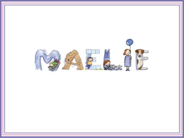 Personalized Child's Name Framed