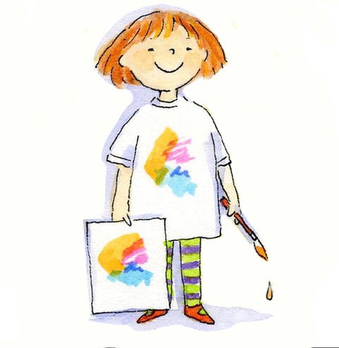 A drawn self portrait by Shelley