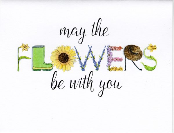 Garden Alphabet Greeting Card