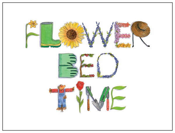 Flower Bed Time Thank You Card