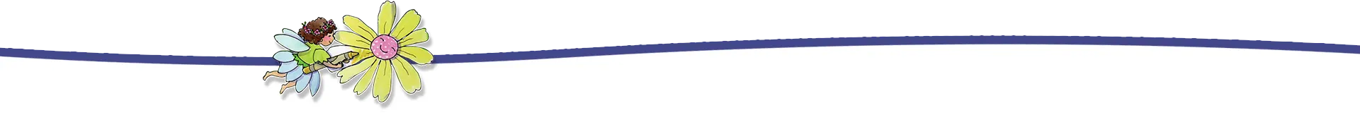 Flower Wave Divider Graphic