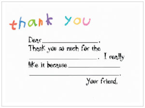 Kids Thank You Notes Kids thank you notes